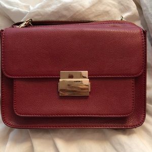 Red Leather Crossbody Bag